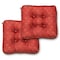 Duck Covers Indoor/Outdoor Seat Cushions, Ruby Mosaic, PK2 DCRBCH19195-2PK - alternate 1